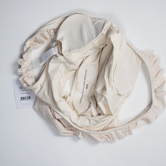 Andie Swim The Hydra One Piece Women’s Size Small Vanilla Crochet Lace Swimsuit - Picture 10 of 16